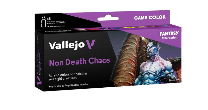 Vallejo AV72191 Game Colour Non Death Chaos 8 Colour Set - Hobby City NZ (8938341662957)