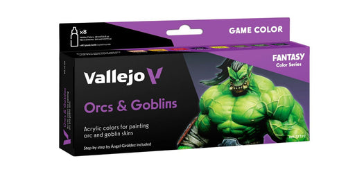 Vallejo AV72192 Game Colour Orcs & Goblins 8 Colour Set - Hobby City NZ (8938341761261)