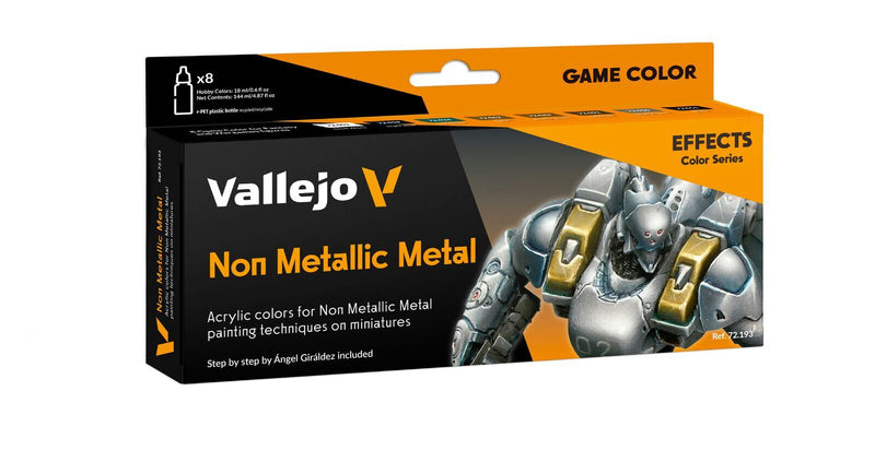 Vallejo AV72193 Game Colour Non Metallic Metal 8 Colour Set - Hobby City NZ (8938341826797)