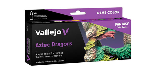 Vallejo AV72195 Game Colour Aztec Dragons 8 Colour Set - Hobby City NZ (8938341957869)