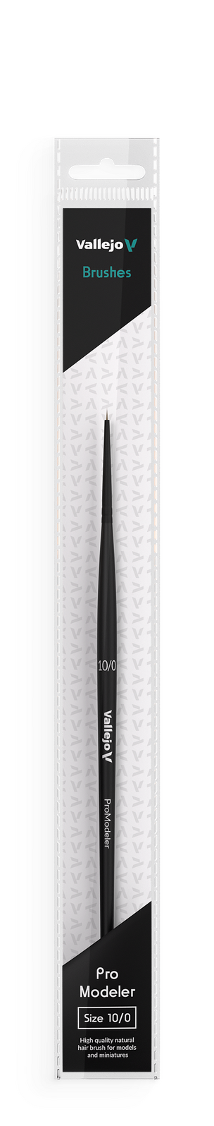 Vallejo B01100 Hobby Brushes: Pro Modeler Natural Hair Round Brush No. 10/0 - Hobby City NZ (8964717183213)