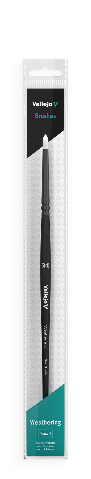 Vallejo B08001 Hobby Brushes: Weathering Round Synthetic Brush Small - Hobby City NZ (8964719149293)