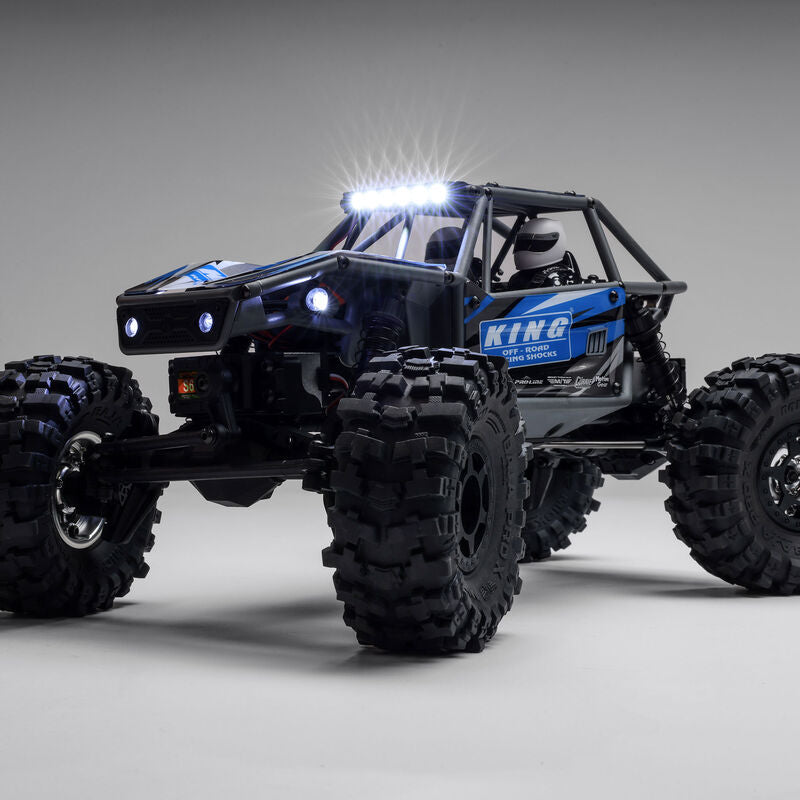 Axial 1750T1 1/18 UTB18 Capra 4WS 4WD Trail Buggy RTR with Battery & Charger, Blue - AXI1750T1