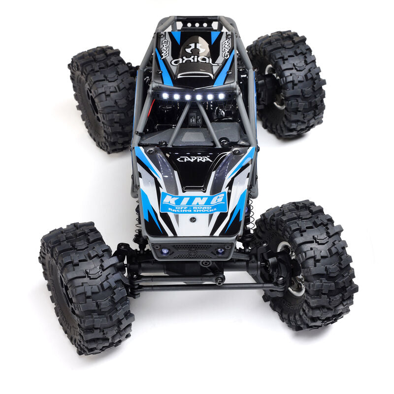 Axial 1750T1 1/18 UTB18 Capra 4WS 4WD Trail Buggy RTR with Battery & Charger, Blue - AXI1750T1