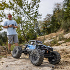 Axial 1750T1 1/18 UTB18 Capra 4WS 4WD Trail Buggy RTR with Battery & Charger, Blue - AXI1750T1