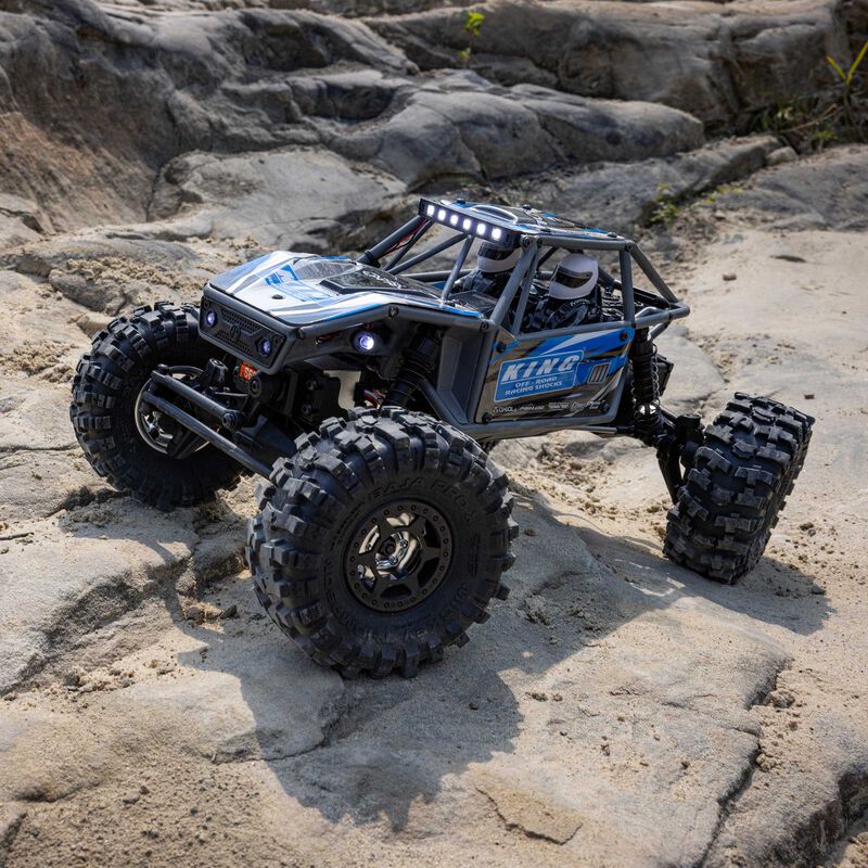 Axial 1750T1 1/18 UTB18 Capra 4WS 4WD Trail Buggy RTR with Battery & Charger, Blue - AXI1750T1