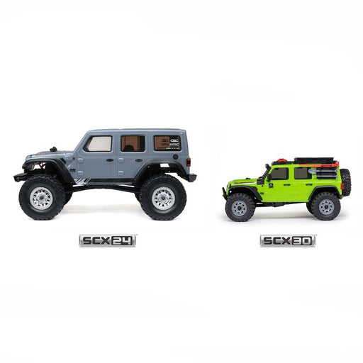 Axial AXI-2261T1 1/30 SCX30 Jeep Wrangler JLU 4X4 RTR Brushed Rock Crawler (Battery & Charger Included), Green (9250457256173)