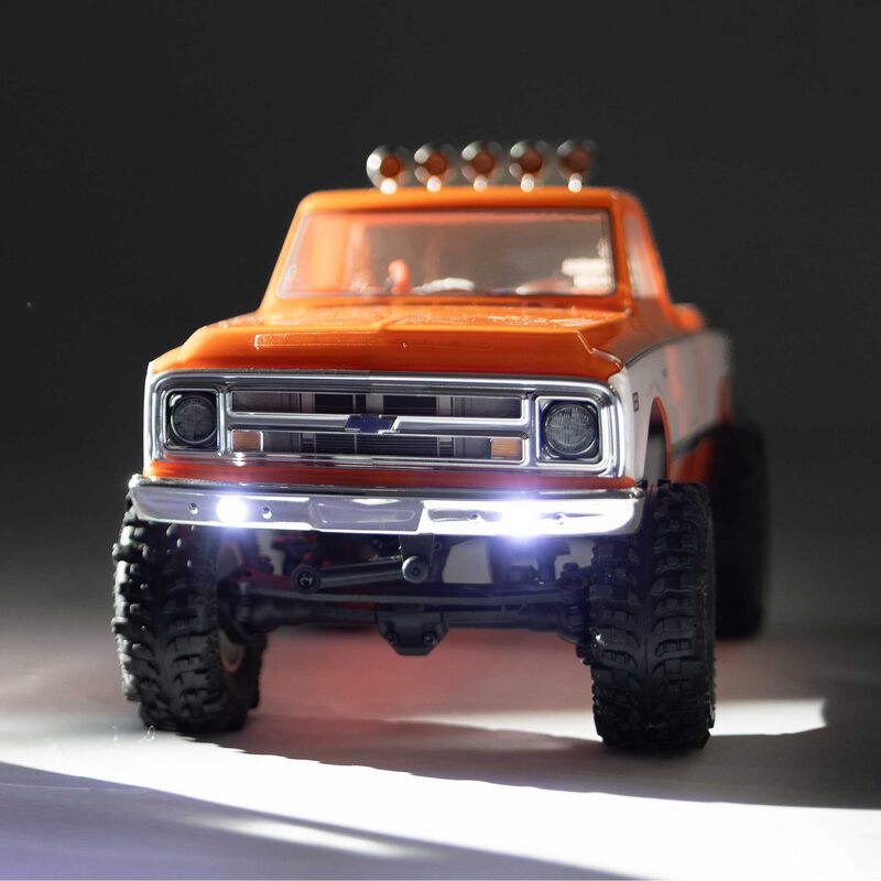 Axial SCX24 1971 Chevrolet C10 4WD RTR Orange RC Truck 1/24 Scale (23)