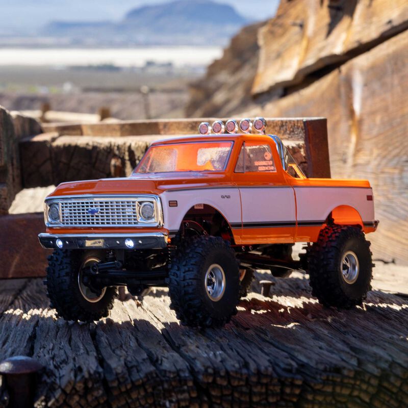 Axial SCX24 1971 Chevrolet C10 4WD RTR Orange RC Truck 1/24 Scale (27)