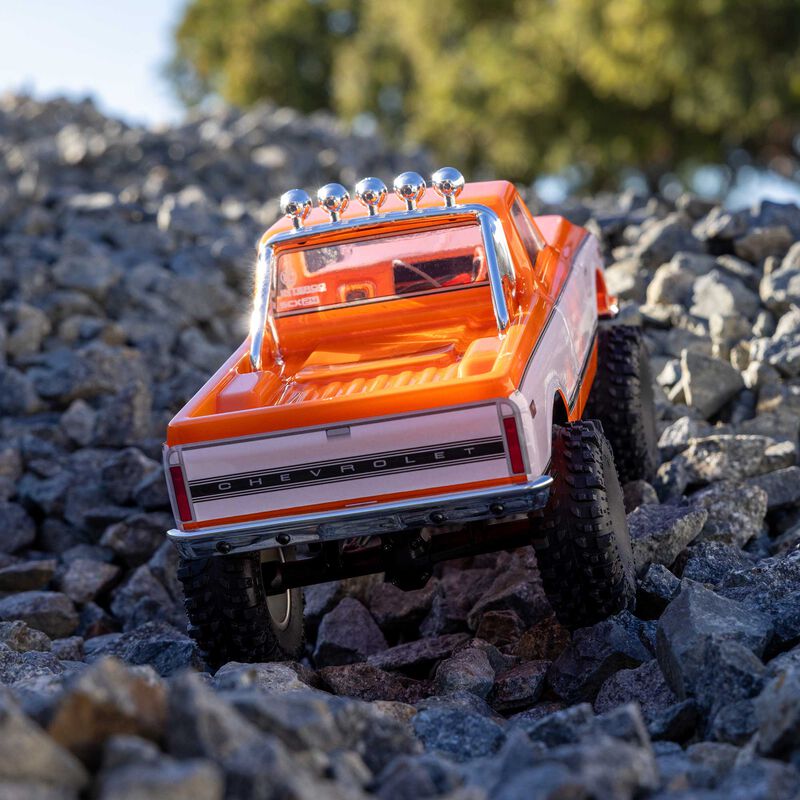 Axial SCX24 1971 Chevrolet C10 4WD RTR Orange RC Truck 1/24 Scale (26)