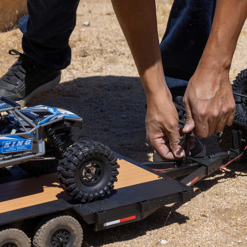 Axial 3409 1/10 SCX10 Flat Bed Vehicle Trailer - AXI3409
