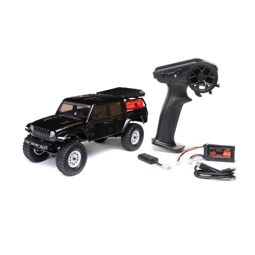 Axial AXI00005V2T5 1/24 SCX24 Jeep JT Gladiator 4X4 RTR Brushed Rock Crawler (Battery & Charger Included), Black (9250457878765)
