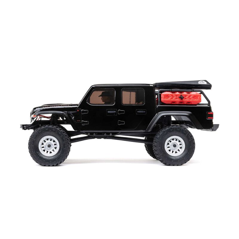 Axial AXI00005V2T5 1/24 SCX24 Jeep JT Gladiator 4X4 RTR Brushed Rock Crawler (Battery & Charger Included), Black (9250457878765)