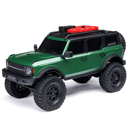 Axial AXI00006V2T5 1/24 SCX24 Ford Bronco 4X4 RTR Brushed Rock Crawler (Battery & Charger Included), Green (9250457944301)