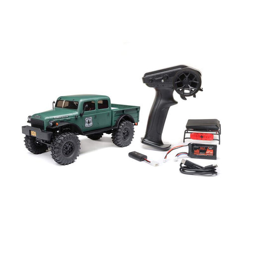 Axial AXI00007T2 1/24 SCX24 Dodge Power Wagon 4WD Rock Crawler Brushed RTR Green (8347076591853)