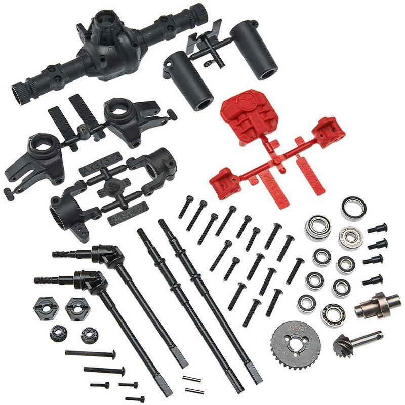 Axial AXIC1438 AX31438 AR44 Locked Axle Set Front/Rear Complete - Hobby City NZ