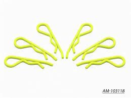 Arrowmax AM-103111 Big Body Clip 1/10 - Fluorescent Yellow  (10) (8446598873325)