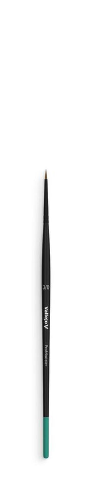 Vallejo AVB01030 Brush - Pro Modeler - Natural Hair Round Brush No. 3/0 - Hobby City NZ (9004813320429)
