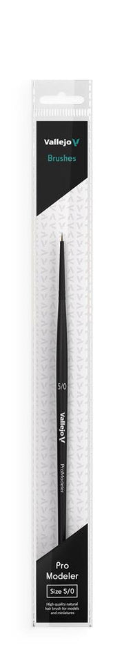Vallejo AVB01050 Brush - Pro Modeler - Natural Hair Round Brush No. 5/0 - Hobby City NZ (9004813385965)