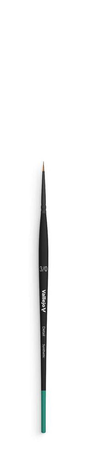 Vallejo AVB02030 Brush - Detail - Round Synthetic Brush No. 3/0 - Hobby City NZ (9004813680877)
