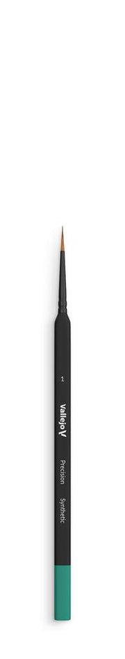 Vallejo AVB03001 Brush - Precision - Round Synthetic Brush, Triangular Handle No. 1 - Hobby City NZ (9004814205165)