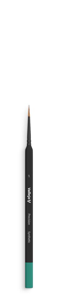Vallejo AVB03001 Brush - Precision - Round Synthetic Brush, Triangular Handle No. 1 - Hobby City NZ (9004814205165)