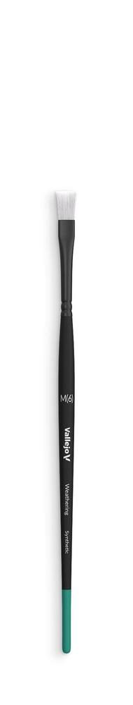 Vallejo AVB09002 Flat Brush - Weathering - Weathering Flat Synthetic Brush - Hobby City NZ (9004815155437)