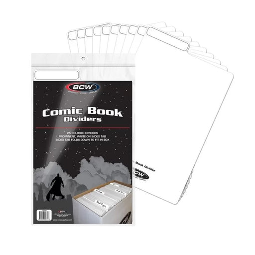 BCW / Monster 1-CD-WHI Comic Divider Pack 25ct White - Hobby City NZ (9003857674477)
