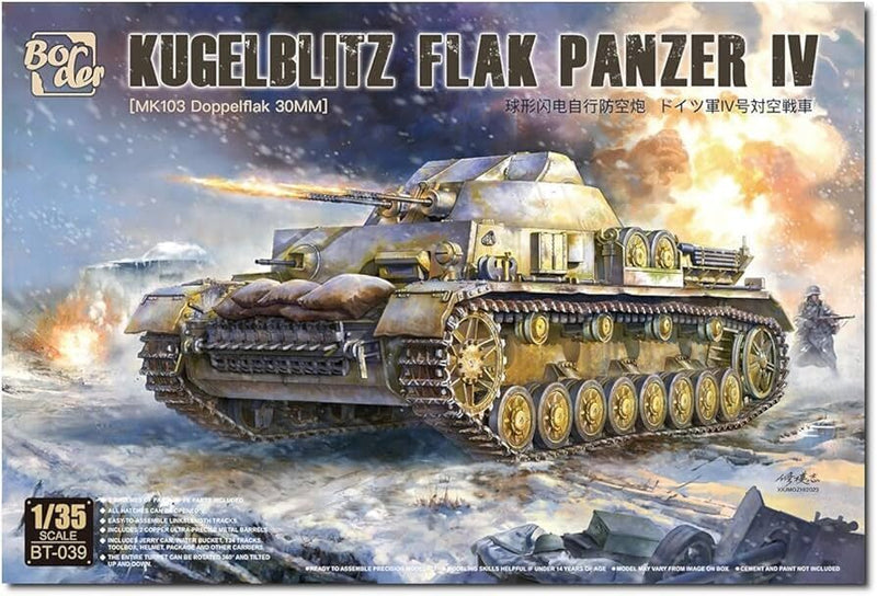 Border Model BT039 1/35 Kugelblitz Flak Panzer IV (MK103 Doppelflak 30mm)