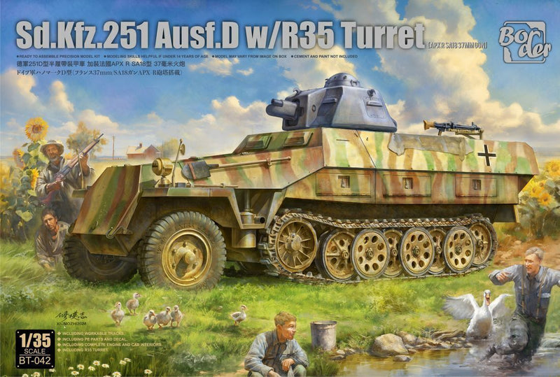 Border Model BT042 1/35 Sd.Kfz.251 Ausf.D w/ R35 Turret