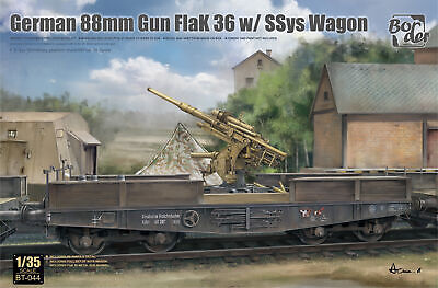 Border Model BT044 1/35 88mm Gun Flak 36 w/SSys Wagon