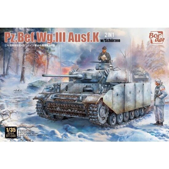 Border Model BT048 1/35 Pz.Bef.Wg.III Ausf.K 2in1 w/SchÃƒÆ’Ã†â€™Ãƒâ€šÃ‚Â¼rzen