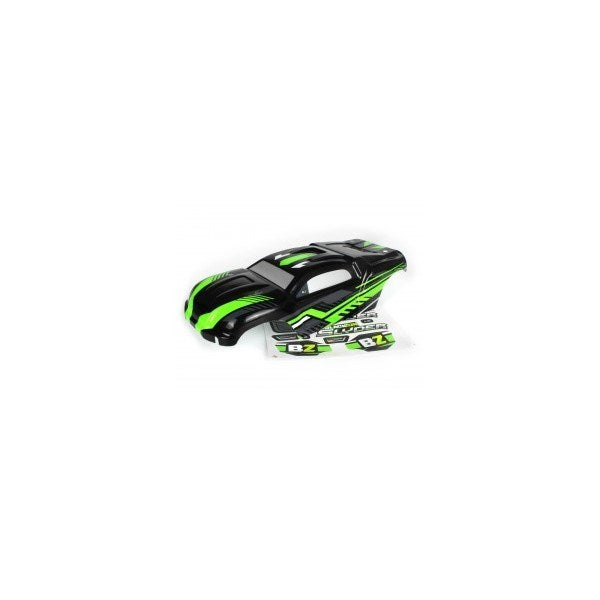 BlackZon 540092 Painted Body: 1/16 Slyder Stadium Truck (Black/Green)