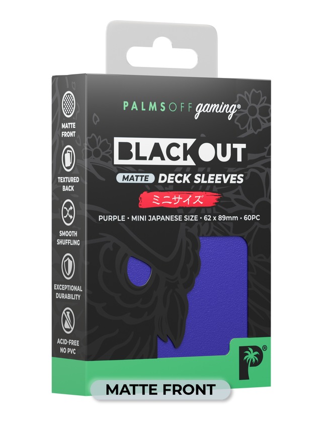 Palms Off BODS-JPN-PUR-M Blackout Deck Sleeves (60) Purple Matte â€“ J ...
