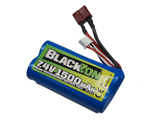 Blackzon 540149 Battery: LiIon 7.4v 1500MAh T - Hobby City NZ (8503307239661)