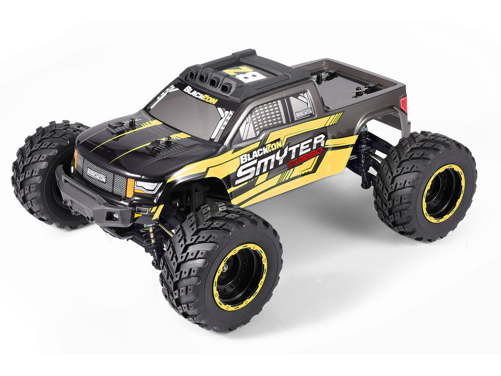 Blackzon Smyter MT Turbo Yellow RC Monster Truck 1/12 Scale (4)