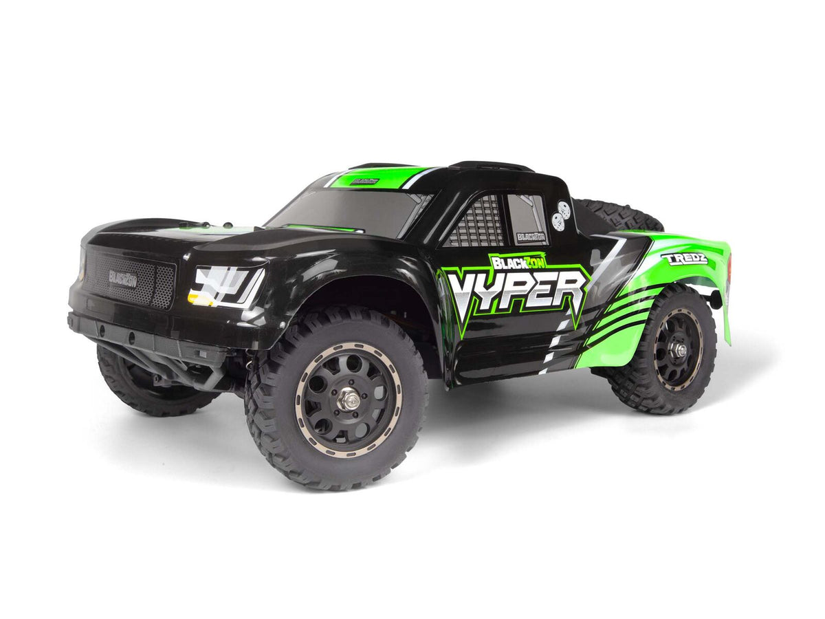 Blackzon Vyper SC Green RC Short Course Truck 1/16 Scale