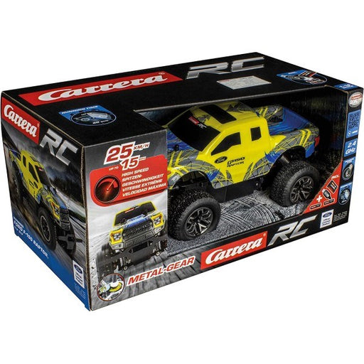 Carrera 410070 RC 1/18  2.4GHz Ford F-150 Raptor - Yellow/Blue D/P (8112399450349)