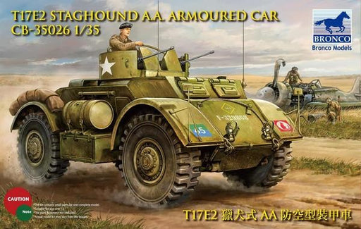 Bronco Models 1/35 CB35026 T17E2 Staghound AA Armored Car (7816525447405)