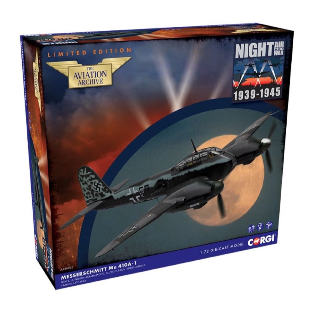 Corgi Messerschmitt Me 410A-2 Black Late '43 Diecast Aircraft 1/72 Scale