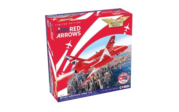 Corgi AA36017 1/72 BAE Hawk T1A - RAF Red Arrows North American Tour 2019 (8278281715949)
