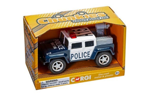 Corgi CH007 CHUNKIES: Emergency - Off Road Police SWAT 4x4 (Black/White) (7654655688941)