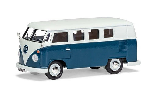 cCorgi VA08102 1/43 Vanguards: Volkswagen Type 2 Camper (Sea Blue/Cumulus White) (8278152741101)