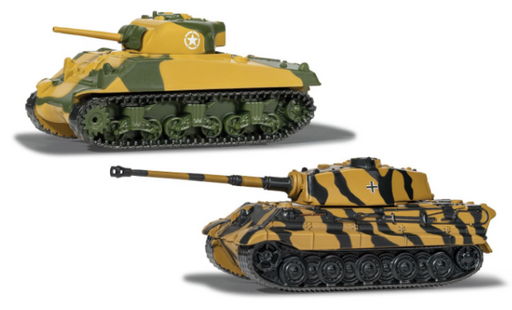 CORWT91302 Corgi World of Tanks Sherman vs King Tiger (8339687637229)