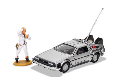 Corgi CC05503 1/36 Back to the Future: DeLorean and Doc Brown Figure (8278194847981)
