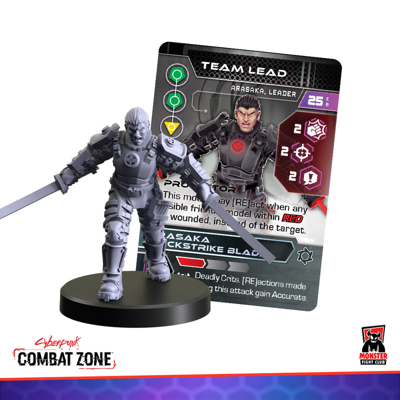 Monster Fight Club 45014 Cyberpunk Red Combat Zone Arasaka Faction Starter Box (8826607075565)