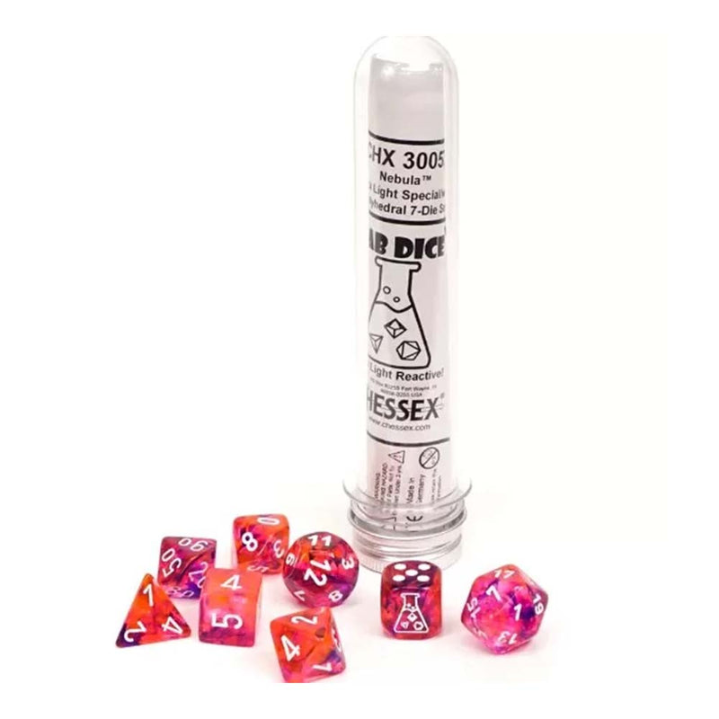 Chessex 30057 Nebula Polyhedral Black Light Special (9003754619117)