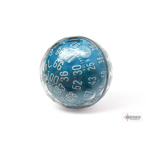 Chessex XQ9906 Opaque Zocchihedron Blue/white d100 (9004800803053)