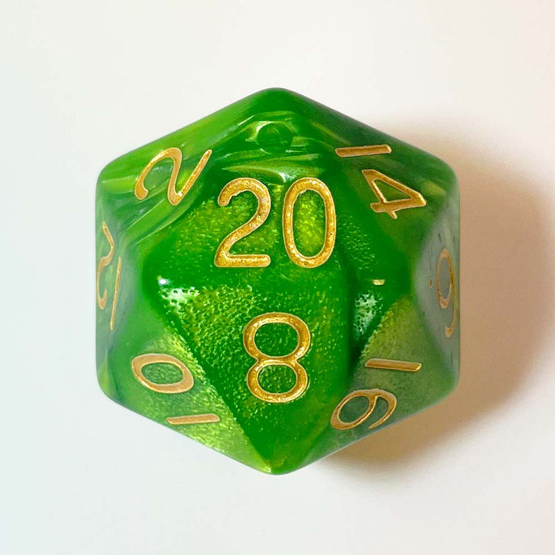 MDG MDG15520 Mega Acrylic d20: Combo Attack Green/L. Gree (9003876122861)