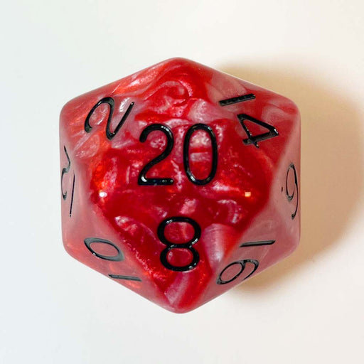 MDG MDG11020 Mega Acrylic d20: Combo Attack Red/White w/ (9003876057325)